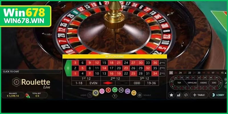 Roulette kết hợp livestream HD và tương tác trực tiếp